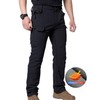 Men's Tactical Cargo Pants, Waterproof Winter Work Pants, Multi-Pocket Outdoor