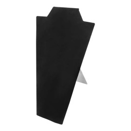 Unbranded Necklace Easel Pad BLACK VELVET Display Holder Stand 8-1/2 Inch Height