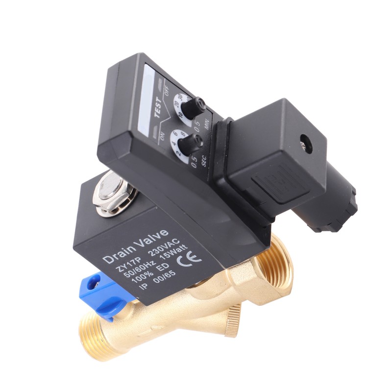 G1/2 DN15 Automatic Electronic Timed Drain Valve for Air Compressor