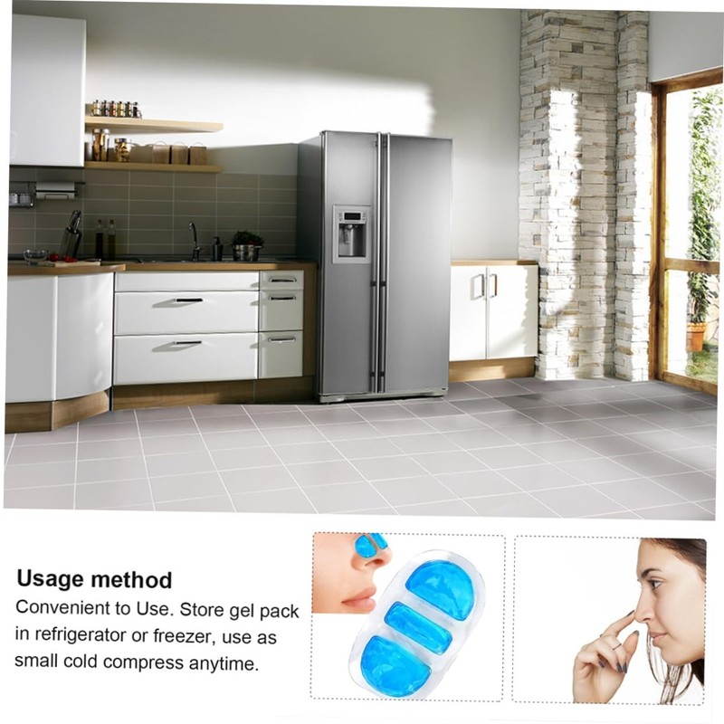 TOVINANNA Pvc Nose Cold Compress Reusable Blue for Nose Bleeding