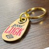 Dea Bona Good Luck Keychain Key Ring, Brass, Good Luck,