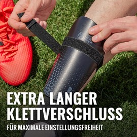 Northdeer Children's Football Shin Pads with Ankle Brace - Shin Guards for Children Teenagers Girls (Blue L)