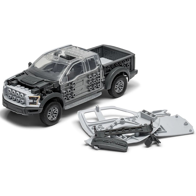 DCD Skill 1 Model Kit Gray Ford F-150 Raptor Pickup
