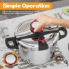 8.45QT Stainless Steel Pressure Cooker 3-Stage PSI Settings Explosion-Proo