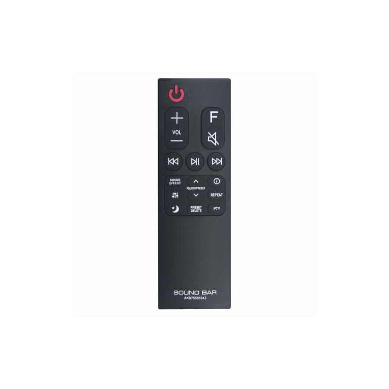 AKB75595342 Replacement Remote for LG SoundBar SPL5B-W SPN5B-W SL5Y SL6Y