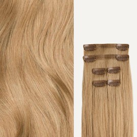 Luxy Hair 20" Dirty Blonde Thinning Hair Fill-Ins Clip-In Hair Extensions (95 grams) 100% Remy Human Hair, Coverage for Thinning Hair, 6-Piece Set, Blends Easily