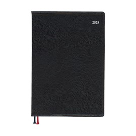 Daigo E8463 2025 Appointment Monthly Notebook, A5, 1 Month Spreading, Black, Begins December 2024