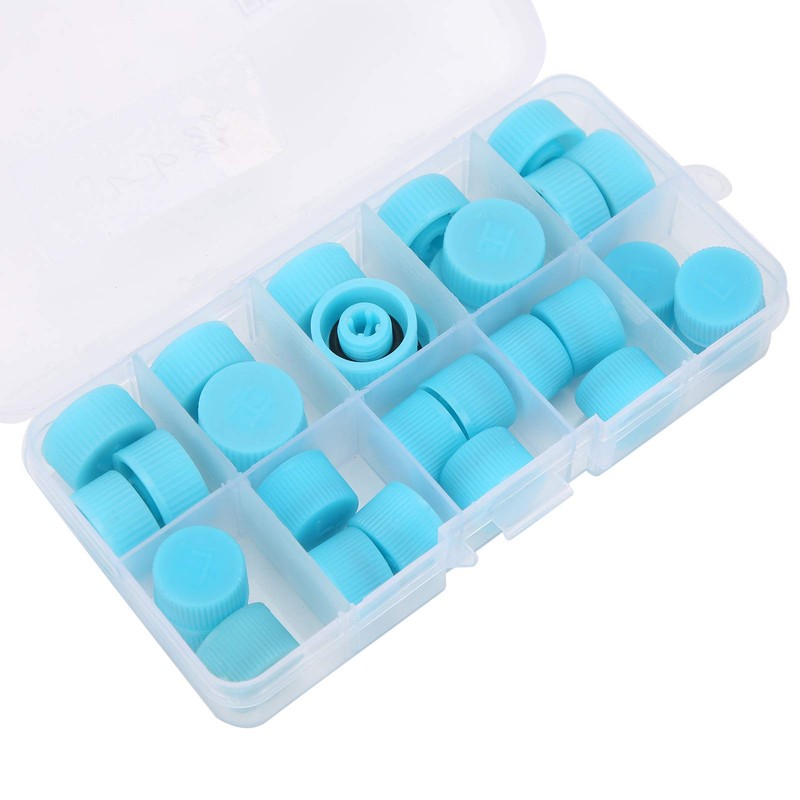 Air Conditioner Valve Core Cap 30pcs R134A AC System Cap