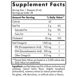 Nordic Naturals Omega-3 Lemon 237ml Fish Oils