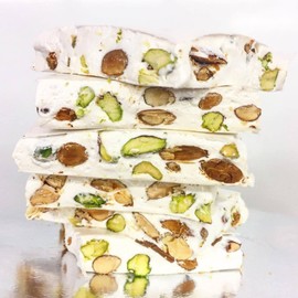 Andy Anand Mixed Nut Soft Brittle, Nougat, Turron Made With Wildflower Honey, Taste In Every Bite, Made in Europe, Slowly Savor For An Amazing Experience With A Luxuriously Creamy Feel, Gluten Free 7 Oz