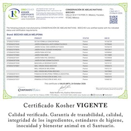 Primera Extracción de Miel Cruda Melipona Beecheii Producto 100% Natural Sin Conservadores Alta Pureza Producido Con Ética Desde Yucatan KOSHER - 2 Fr
