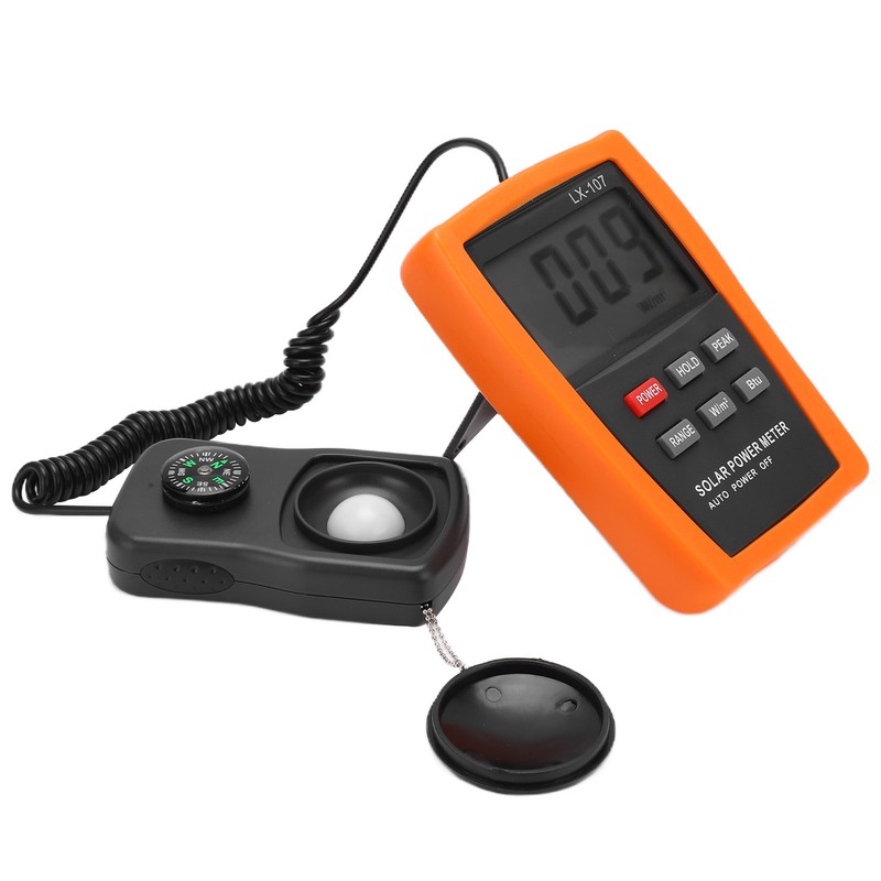 LX‑107 Portable Solar Radiometer Ultraviolet Power Meter with Peak Holding