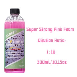 MIIGII Water-Activated Car Wash Concentrate - Forms a Hydrophobic Barrier After Rinsing, Suitable for All Exterior Surfaces of Cars, RVs and Trucks - 300ml (10oz)