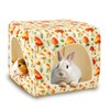 UPINS Guinea Pig Hideout,Washable Small Pet Bed House for Guinea Pigs Ferret Chinchilla Hedgehog Bunnies Rabbit
