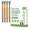 Bottles N Bags 144 Biodegradable Prepasted Bamboo Tooth Brush Individually