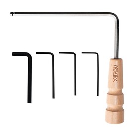 KDSSYFT Guitar Repair Tool Kit 5pcs Repair Wrench Guitar Truss Rod Allen Wrench 1.2mm 1.5mm 1.9mm 4mm 5mm Knob Bridge Martin Guitar Bass Neck Nut Lock Adjustment (5mm)