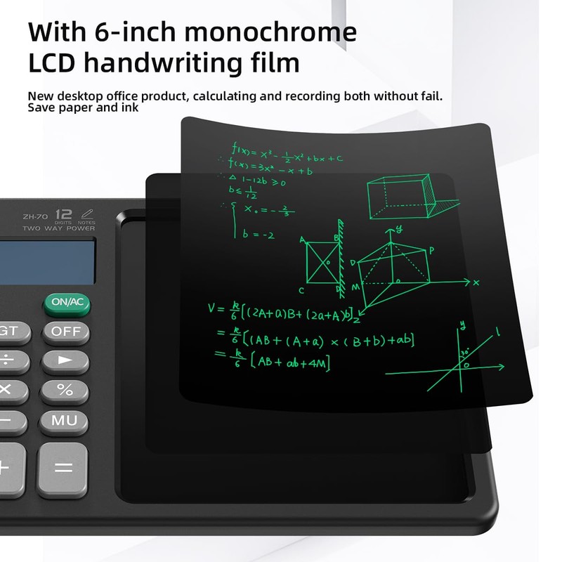 Desk Calculator with Pull - Out Stylus, 12 - Digit