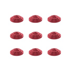 9 Pcs Snowboard Deck Pads, MoKo Snowboarding Pads, Anti-Slip Deck Pad, Split Type, Pointed Studded Aluminum Safety Safety Red