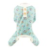 SMALLLEE_LUCKY_STORE Small Dog Clothes Cute Floral Waffle Knit Puppy Pajamas