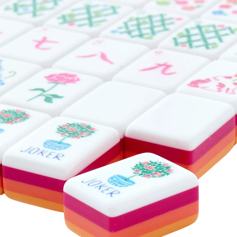 Customization Premium Carved & Painted American Mahjong Tiles Portable Size