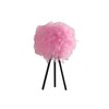 ORE International 20.5" in Hot Pink Feather Shade Tripod Modern