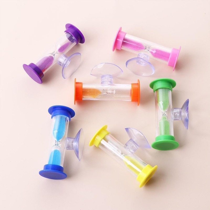 2 Minute Plastic Sand Timer Hourglass Sand Clock with Suction