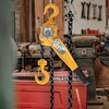YELLOW JACKET 1.5 Ton Manual Lever Chain Hoist, G80 Galvanized