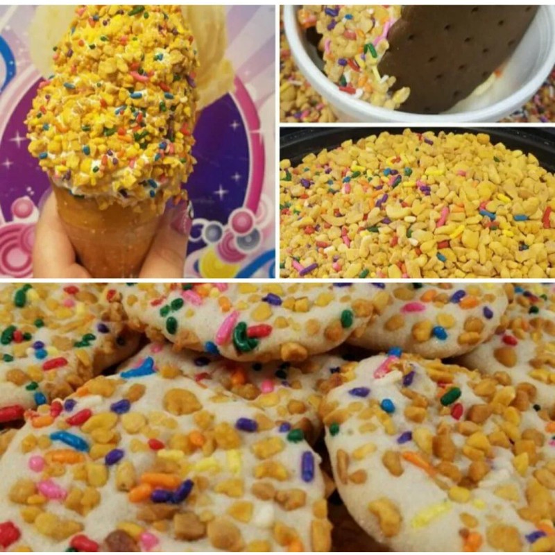 SPRINGLE 1 lb Peanut Brittle crunch, Krunch Kote Ice Cream