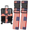 Flag Luggage Straps for Suitcases, Adjustable Luggage Travel Belt to