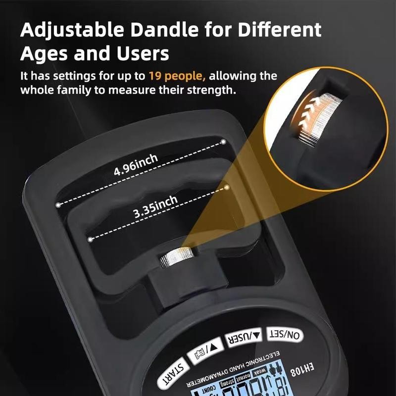 Electronic Hand Grip Strength Trainer, Handheld Digital Display Hand Grip