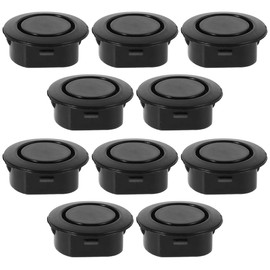 Garneck 10pcs Universal Car Rear Bumper Plug Hole Covers Black Rubber Caps for Auto Body - Truck Bumper Protector Replacement Parts Exterior Accessories