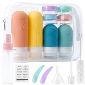 MARFOREVER Silikon Reiseflaschen Set, 16 Stück Reiseflaschen zum Befüllen 60/90ml Auslaufsichere Travel Bottles Reise Behälter BPA-frei Praktisches Reiseflaschen Set für Shampoo Lotion Duschgel