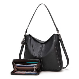 Montana West Purse and Wallet Set Hobo Crossbody Bag for Women Mom Shoulder Tote Ladies Handbags for Gift