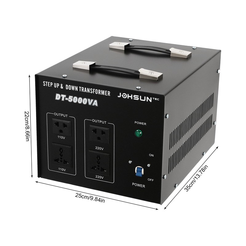 ZHFEISY 5000-Watt Voltage Converter Transformer - Heavy Duty Step Up/Down
