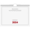 BRUNNEN Monthly Calendar 2024 1 Page = 1 Month A4