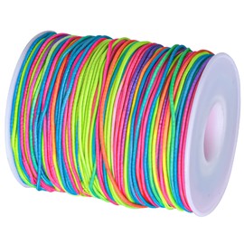 Elastic Cord Beading Cord Elastic String for Bracelets,Beading Thread for Jewellery Making Stretchy String Elastic for Bracelet Making Elastic Bead Thread Rope Cord for Necklace Craft (rainbow)
