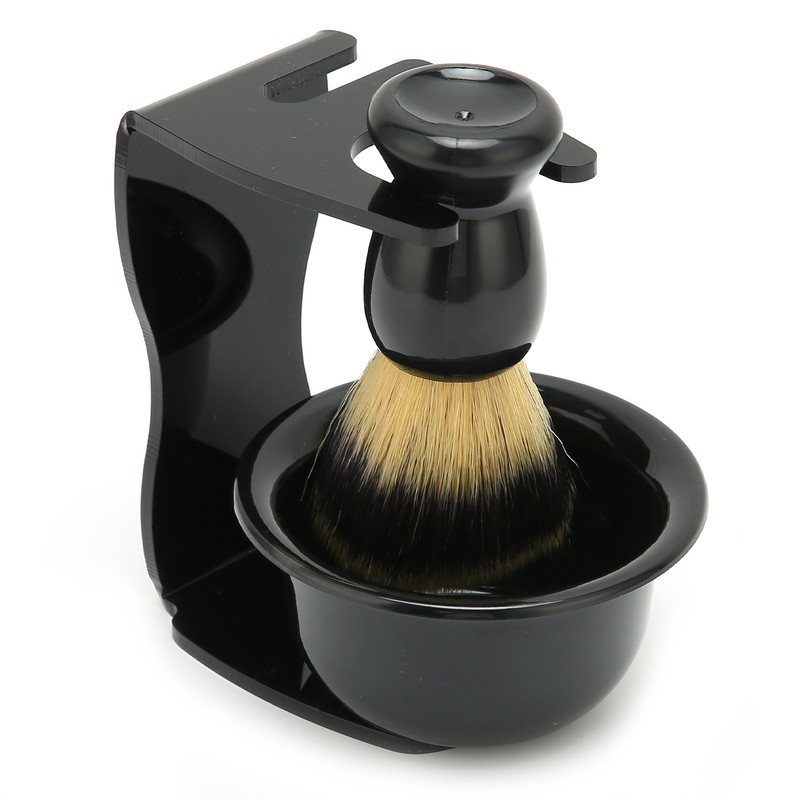 3pcs Shaving Brush Set Beard Shaving Brush Bowl Safety Shaving