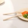 HTB Disposable Forks, 100 Pieces, 6.7 inches (17 cm), Natural