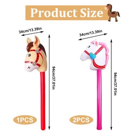 CANRNYACBZ 3 Stück steckenpferd Aufblasbares Stabpferd Kinder Pferdekopfstäbe Steckenpferde Dekoration Pferdespielzeug für Kinder Western Cowboy Thematische Pferd Party Geschenk-Requisiten