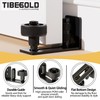 TIBEGOLD Barn Door Floor Guide, Wall Mounted Barn Door Rollers