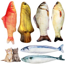 Cat Toy, Set of 6, Cat Toy, Stuffed Toy, Toy, Anti-obesity, Nail Polishing, Stress Relief, Cat Toy, Cat Supplies, Cat Toy