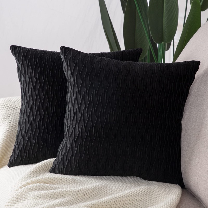 Madizz Soft Plush Velvet Decorative Luxury Style Cushion Covers for
