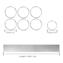 FireHiking Titanium Stove Pipe Folding Portable Camping Tent Stove Chimney Flue with 10 Clamps 9.8 ft