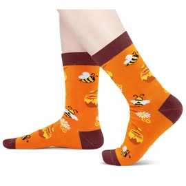 Bee Gifts For Women Men - Funny Honey Bee Socks For Teens Birthday Gifts For Beekeepers Lovers