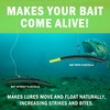 Floatzilla Soft Lure Float Accessories - Small Fire Tail Green