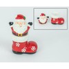 Santa with Boot Christmas Holiday Salt & Pepper Shaker Set-
