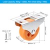PATIKIL 2" Rigid Fixed Plate Caster Wheels, 4 Pack Low