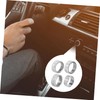BUGUUYO 4pcs Car Air Conditioner Knob Cover Trim Rings Easy