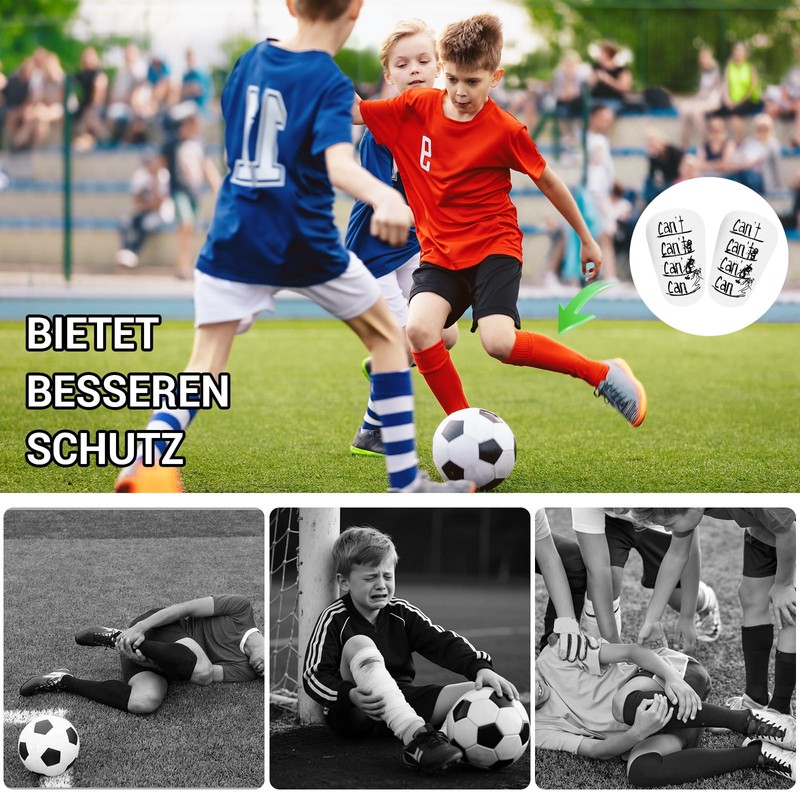 LustLocke Mini Shin Pads, Small Shin Pads, Football, Shock-Absorbing, Lightweight,