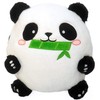 moodrush® Fat Panda Plush Cushion, 3D Panda with Bamboo and